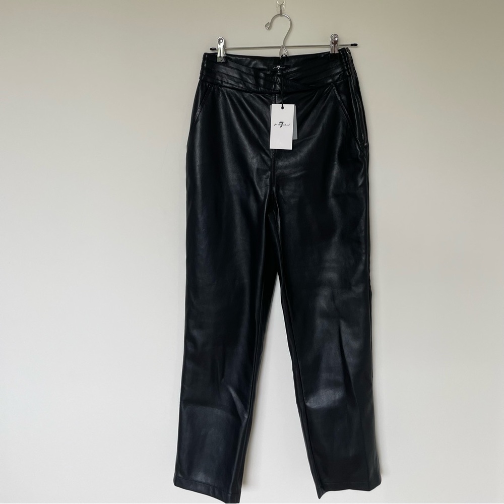 7 For All Mankind Faux Leather Pant